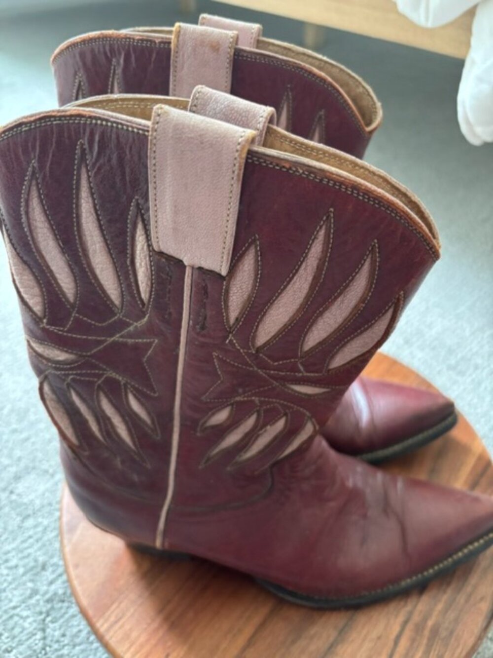 KIT Shickers, San Fransico Red Cowboy Boots